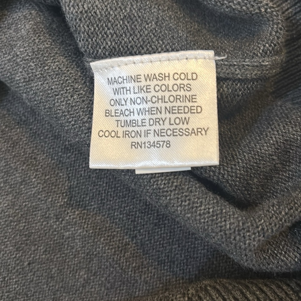 Vineyard Vines Graphite Gray Solid Cotton 1/4 Zip… - image 4